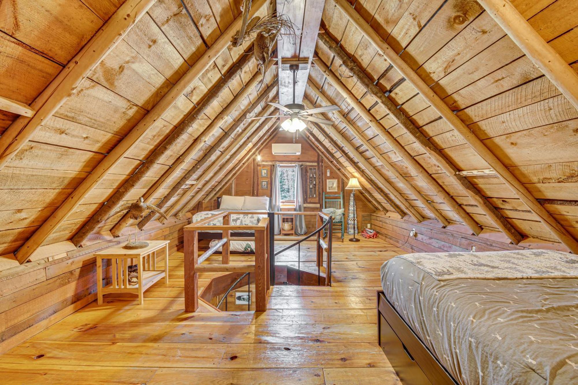 Rustic Searsport Cabin Loft And Sunroom On 10 Acres Exterior foto