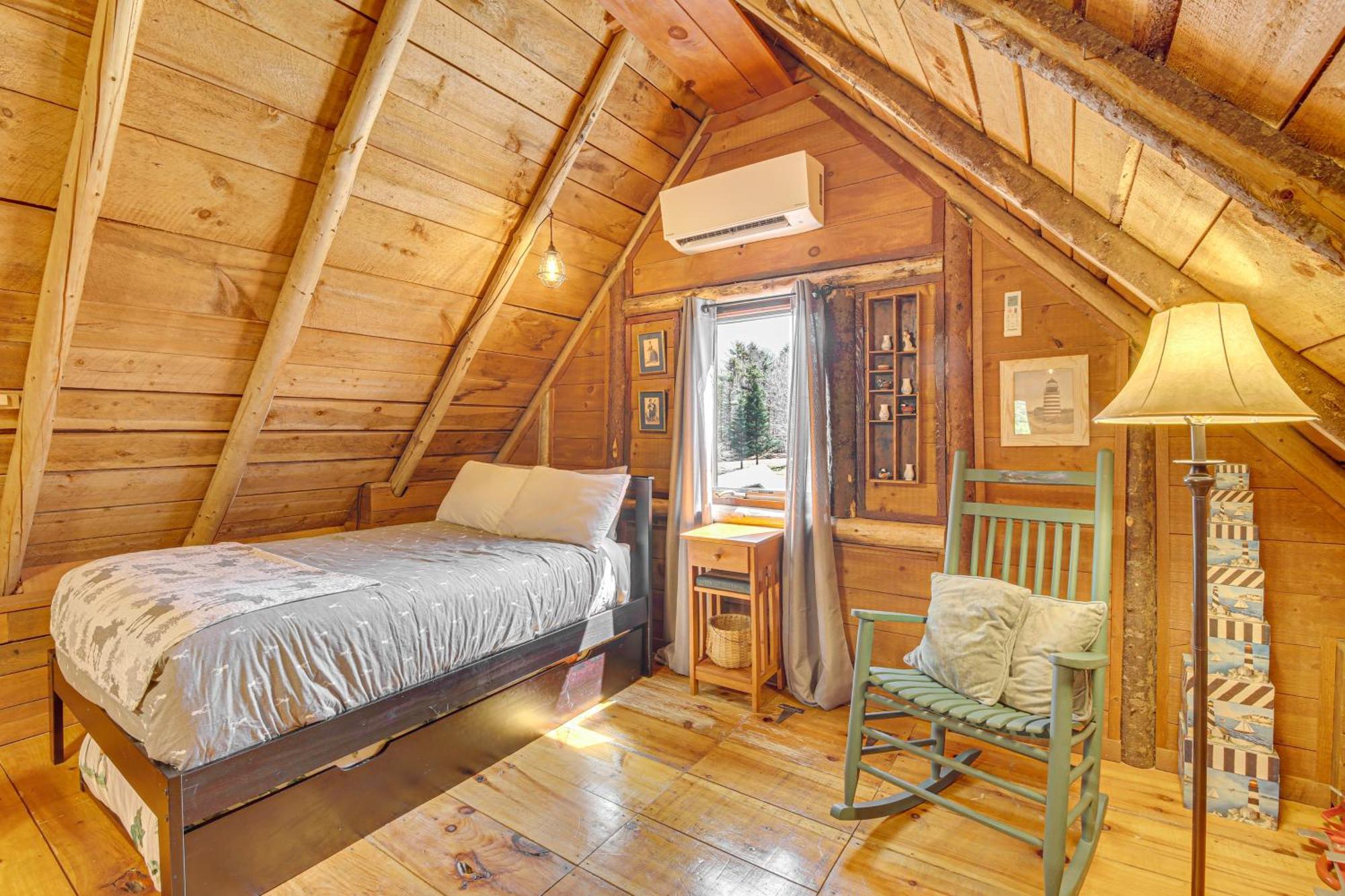 Rustic Searsport Cabin Loft And Sunroom On 10 Acres Exterior foto
