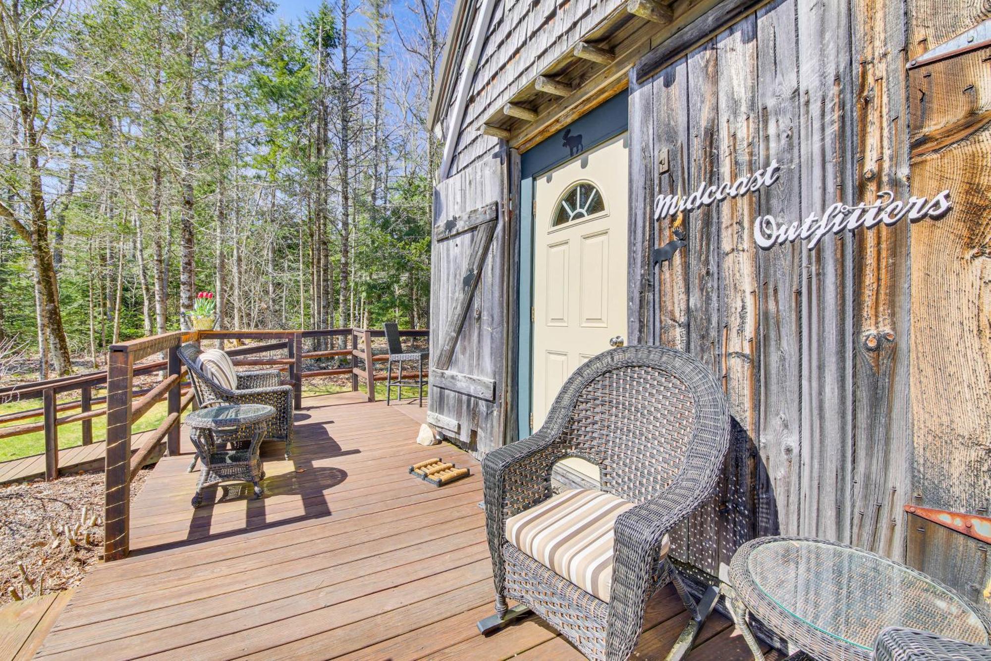 Rustic Searsport Cabin Loft And Sunroom On 10 Acres Exterior foto