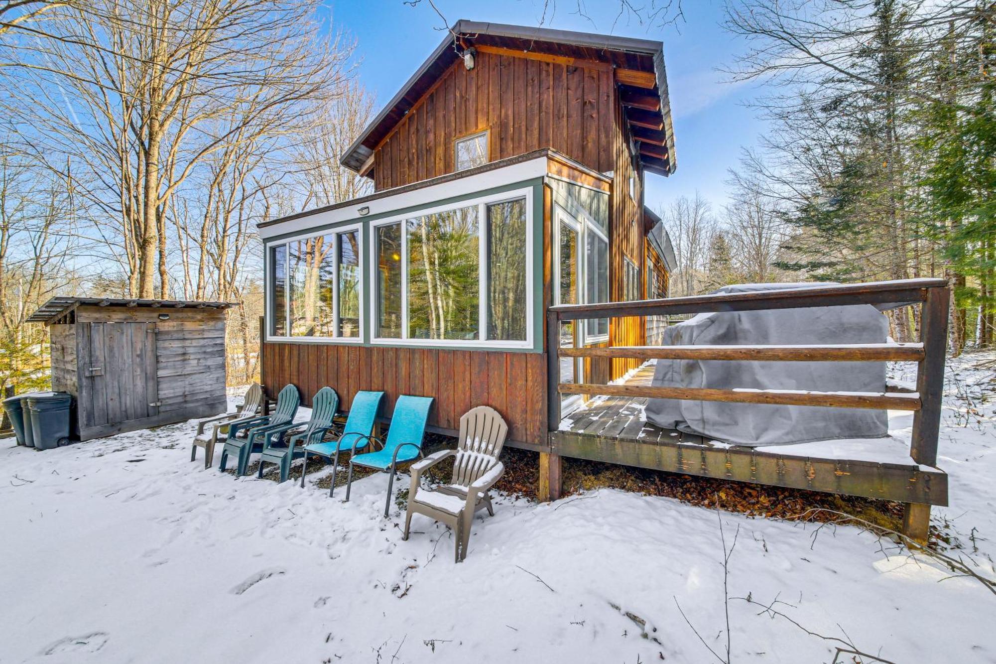 Rustic Searsport Cabin Loft And Sunroom On 10 Acres Exterior foto