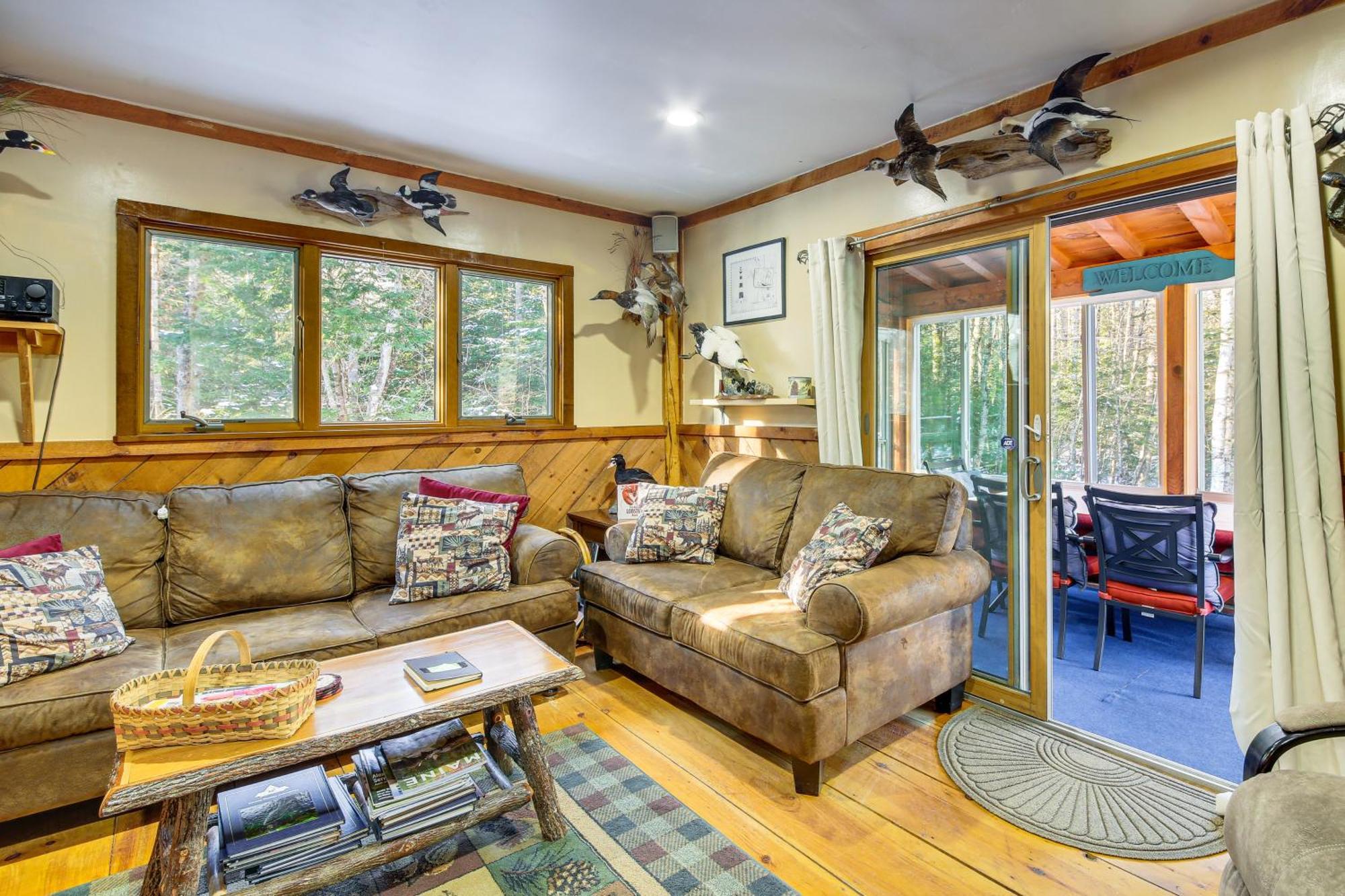 Rustic Searsport Cabin Loft And Sunroom On 10 Acres Exterior foto